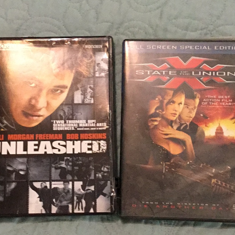 2 DVDs.  “Unleashed” and “State of the Union”